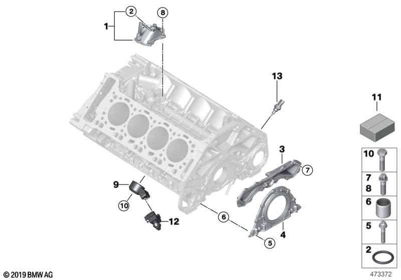 LINK-LOCK 10PCS FKM Viton OR.01.10011 Turbocharging Pipeline O-Ring 11427578079 for BMW N63 S63
