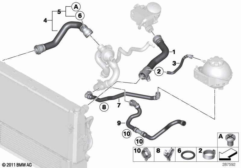 LINK-LOCK 10PCS FKM Viton OR.01.20002 Engine coolant pipe / Water hose O-Ring 11537793248 11537793373 17111712788 17110141325 forBMW N13 N20 N26 B38 B48 B58 N55 N52 B47 N47
