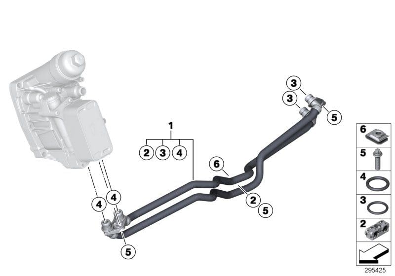 LINK-LOCK 10個 FKMバイトンOリングガスケット 伝送冷却パイプ用 BMW N47 17228511461