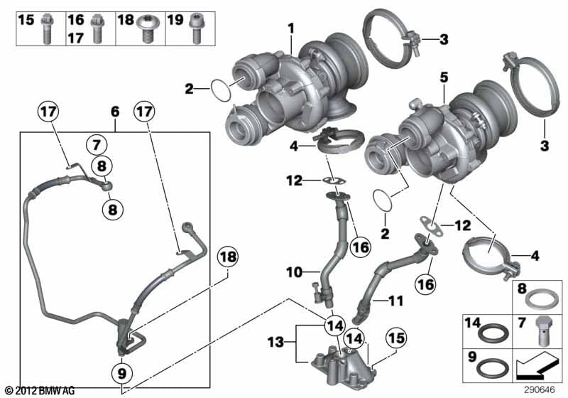 LINK-LOCK 6個 FKM Viton OR.01.10010 ターボチャージングパイプラインOリング 11657577018 BMW N63用