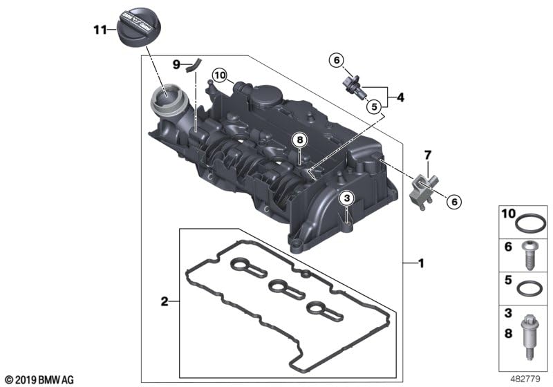 LINK-LOCK 10個 FKMバイトンOR.01.40042 エンジンセンサーOリングガスケット 13628658854 13628632770 BMW B38 B48 B47 B58 N20 B46 N26 N74用