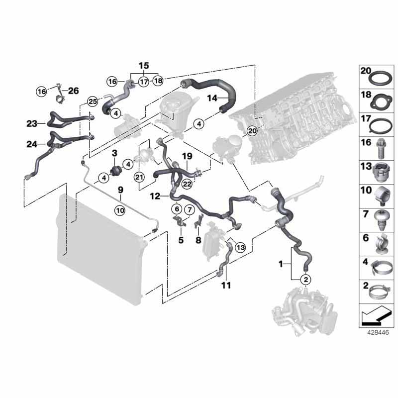 LINK-LOCK 28個 FKMバイトン OK.01.H0001S エンジン冷却水パイプ/ウォーターホースOリングキット 17227613656 17227800958 11517514942 11537545278 BMW N52 F10 F18 F11 523I 530I用