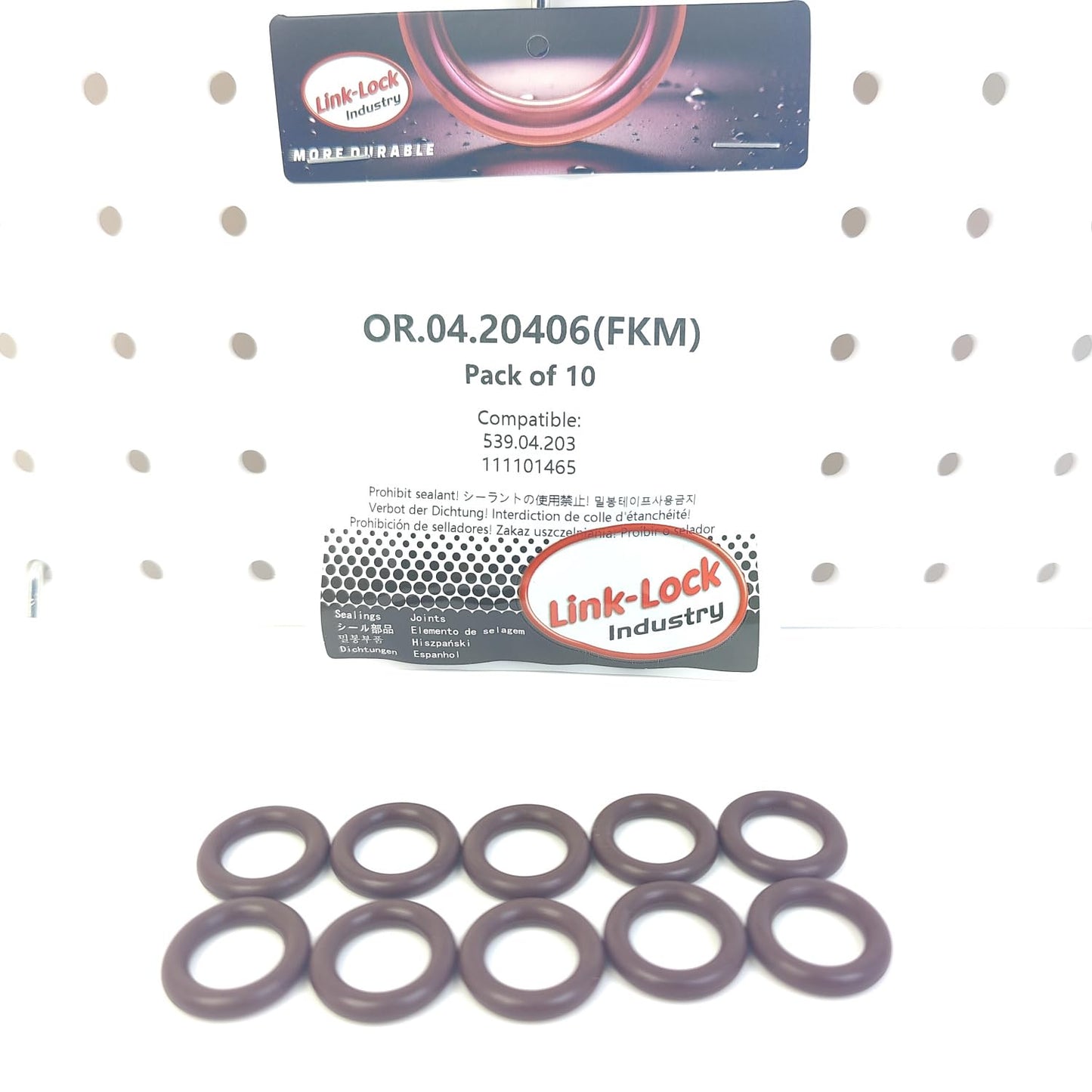 LINK-LOCK 10PCS OR.04.20406 FKM Viton Sealing O-Ring Kit of Cylinder Head Nut 539.04.203 111101465 for PORSCHE for VAG