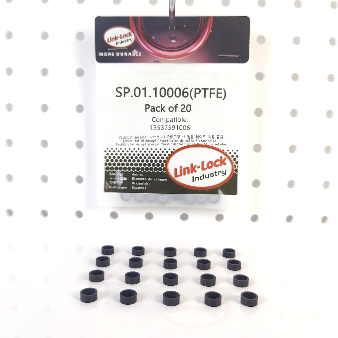 LINK-LOCK 20 PCS PTFE SP.01.10006 Spray valve repair gasket plastic sleeve 13537591006 for BMW N20 N55 B38 B48 B58