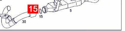 LINK-LOCK 6個組 OR.03.10549 FKMバイトン製 インテークマニホールド用Oリングキット A0149974945 メルセデスベンツ用