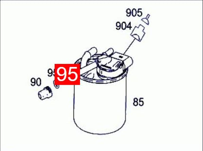 LINK-LOCK 20PCS OR.03.10526 FKM Viton Sealing O-Ring Kit of Fuel filter A0229977645 A0279970000 For MERCEDES-BENZ