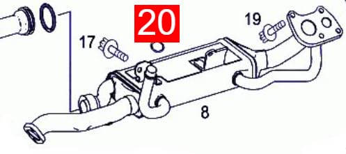 LINK-LOCK 10PCS OR.03.10550 FKM Viton Sealing O-Ring Kit of Cooling water pipe A0209974745 A0249977945 30670569 31109235 982292 For MERCEDES-BENZ For VOLVO