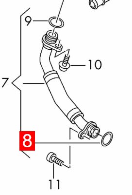 LINK-LOCK 10PCS OR.04.10407 FKMバイトンシーリングOリングキット ターボチャージャーオイルパイプ用 WHT006113 68122873AA AUDI VW JEEP用