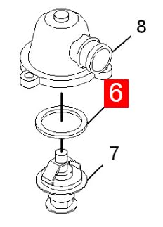 LINK-LOCK 6PCS OR.03.10108 FKMバイトンシーリングOリングキット サーモスタット用 0159972348 A0159972348 11531265084 035121119 (AUDI用、BMW-M20用、FORD-AAA AMY用、VOLVO-D5252T用、MERCEDES-BENZ用)