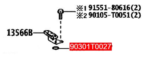 LINK-LOCK 10PCS OR.03.10101 FKM Viton Sealing O-Ring Kit Of Heating flange 90301-T0027 For TOYOTA-2TR-FE 1TR-FE
