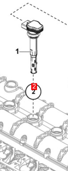 LINK-LOCK 10PCS OR.03.10510 FKM Viton Sealing O-Ring Kit of Ignition pulse sensor 068145119 12111243848 For AUDI For VW For BMW
