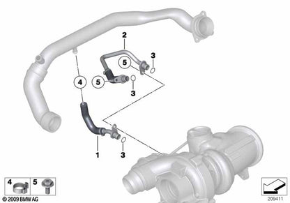 LINK-LOCK 32PCS FKM Viton OK.01.H0003S Engine coolant pipe / Water hose O-Ring Kit  11537590575 07141696931 11427590576 for BMW N55 F10 F11 F07 535I 535GT