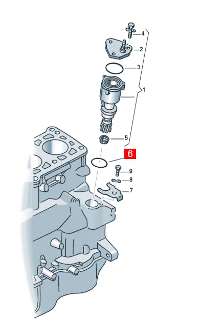 LINK-LOCK 10PCS OR.03.10317 FKM Viton Sealing O-Ring Kit of Vacuum Pump N90414601 For AUDI-1Y AFN AHU AVG AHH For FORD-AFN AHU For SKODA-AEF AEY For VW - 1Y AGD AKU AEF AHB