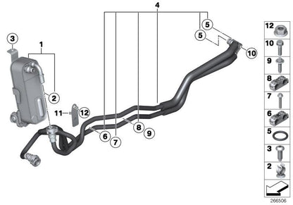 LINK-LOCK 10PCS FKM Viton OR.01.70001 O-RING gasket for transmission cooling pipe 17227613656 17227800958 for BMW /MINI /RR54 N55 S55 S65