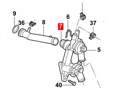 LINK-LOCK 8PCS OR.03.10153 FKM Viton Sealing O-Ring Kit of Coolant pipeline 03C121666 WHT001244 For AUDI-CBZA CAVG CTHG BLF BLP For VW-CBZA CBZB CAXA For SKODA- AZQ BME AWY BMD