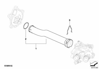 LINK-LOCK 5PCS FKM Viton OR.01.20012 Engine coolant pipe / Water hose O-Ring 11537548651 for BMW N13 N12 N14 N16 N18
