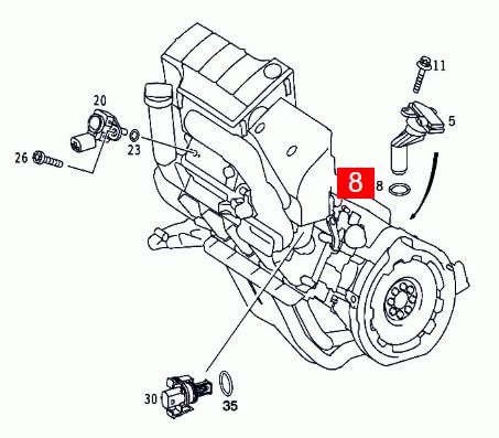 LINK-LOCK 10PCS OR.03.10027 FKM Viton Sealing O-Ring Kit Of Engine oil level sensor 0179972148 A0179972148 For MERCEDES-BENZ M166.960 OM668.942 OM668.940
