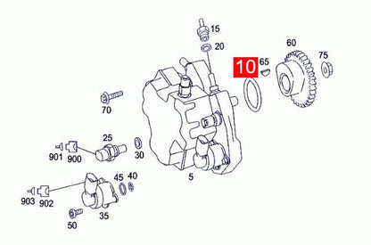 LINK-LOCK 6PCS OR.03.10226 FKM Viton Sealing O-Ring Kit of Fuel injection pump 13512248485 6420780080 A6420780080 For MERCEDES-BENZ-OM642 OM629 For JEEP-EXL For CHRYSLER-EXL M664