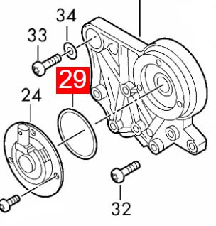 LINK-LOCK 6PCS OR.03.10395 FKM Viton Sealing O-Ring Kit of Vacuum pump N91000101 WHT007212 WHT007212B 0279973548 A0279973548 For MERCEDES-BENZ-M272 For AUDI-DKYA DLHC DUVA