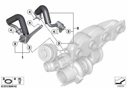 LINK-LOCK 38PCS FKM Viton OK.01.H0002S Engine coolant pipe / Water hose O-Ring Kit 11538853284  07119907330 11427615472 for BMW N20 F10 F07 F11 F18 520I 528I 525I