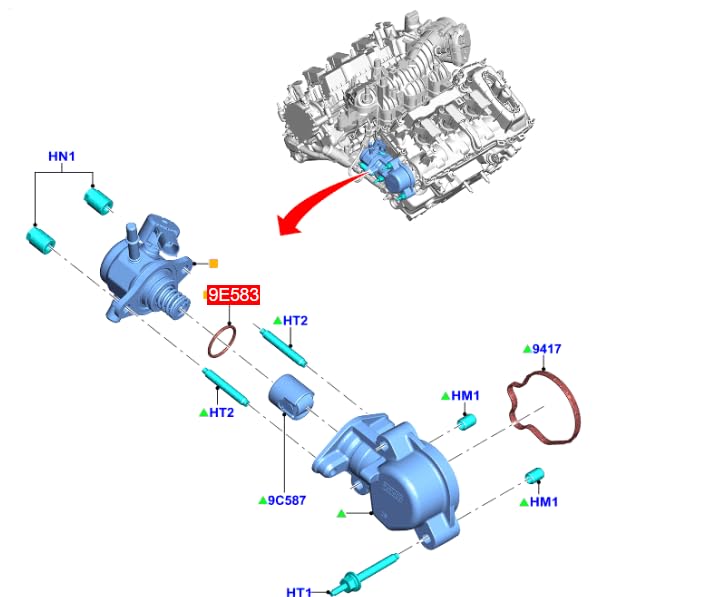 LINK-LOCK 10PCS OR.03.10285 FKMバイトン製シーリングOリングキット 燃料ポンプ用 JT4E-9E583-AA JT4Z-9E583-A FORD-C20HDEX C27PD0X DD2S、FORD USA-C30PDTX DD2X T30PD0X T27PD0X T50SDEM