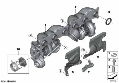 LINK-LOCK 10PCS FKMバイトンOR.01.10006 ターボチャージングパイプラインOリング 11427563453 BMW N54用