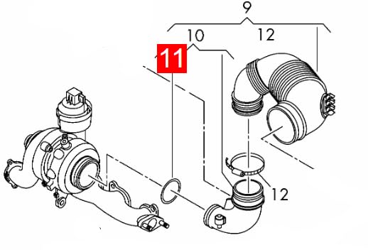 LINK-LOCK 6PCS OR.03.10227 FKM Viton Sealing O-Ring Kit of Fuel injection pump 5Q0129646A 12647917 For CHEVROLET-L5D L5P For GMC-L5D L5P For AUDI-CZPC DKZC CZPB CJXG DJHA For CADILLAC