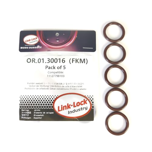 LINK-LOCK 5PCS OR.01.30016 FKM Viton O-RING of Engine intake pipe O-RING 11127798103 for BMW E60 M57