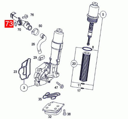 LINK-LOCK 10PCS OR.03.10145 FKM Viton Sealing O-Ring Kit of Cooling water pipe N90465003 0279979048 A0279979048 For AUDI-CASA CEUC CTGE CASB CGTA For MERCEDES-BENZ-M271 For VW-CASA CASC CATA CASB