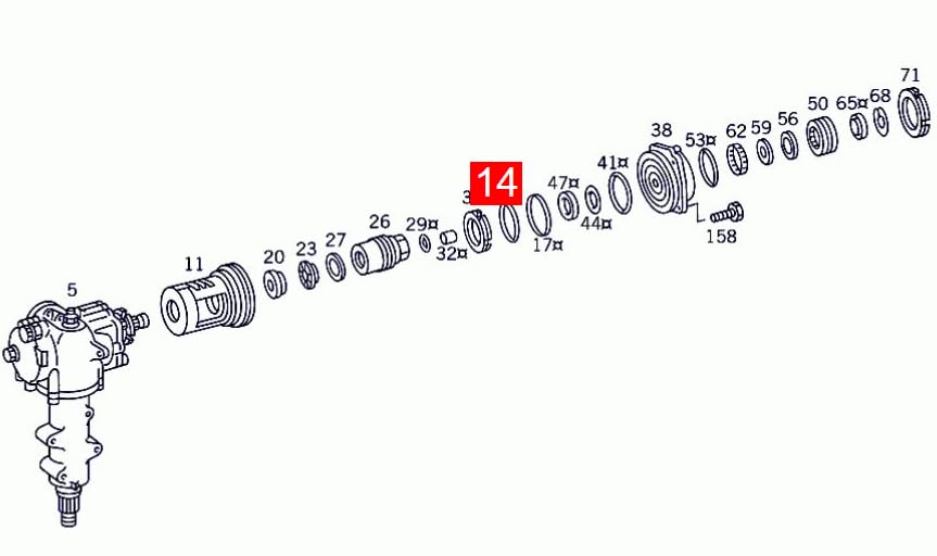 LINK-LOCK 4PCS OR.03.10447 FKM ビトン シールOリングキット パワーステアリングギア用 0019972645 0119972948 0149976148 A0019972645 A0119972948 A0149976148 MERCEDES-BENZ用
