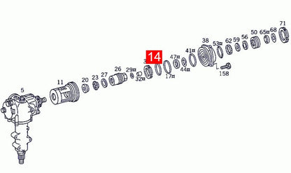 LINK-LOCK 4PCS OR.03.10447 FKM ビトン シールOリングキット パワーステアリングギア用 0019972645 0119972948 0149976148 A0019972645 A0119972948 A0149976148 MERCEDES-BENZ用