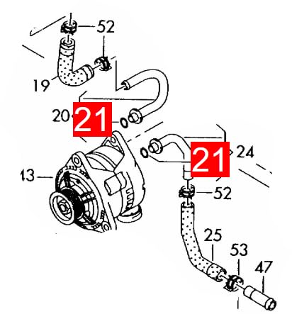 LINK-LOCK 10PCS OR.03.10165 FKM Viton Sealing O-Ring Kit of Coolant pipeline WHT001011 68095355AA 71749205 71751497 For ALFA ROMEO-940C2.000 940A2.000 For JEEP-552 63 624 For LANCIA-198A4.000