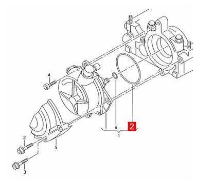 LINK-LOCK 6PCS OR.03.10582 FKMバイトン製シーリングOリングキット 真空ポンプ用 06D145117A アウディ・VW用