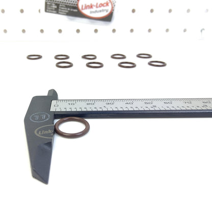 LINK-LOCK 10個入り OR.03.10593 FKMバイトン 12×2 シーリング ユニバーサルOリングキット 214-7568 3037537 CATERPILLAR用 CUMMINS用