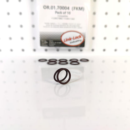 LINK-LOCK 10PCS FKM Viton OR.01.70004 O-RING gasket for transmission cooling pipe 17228573882 17228511460 for BMW N57