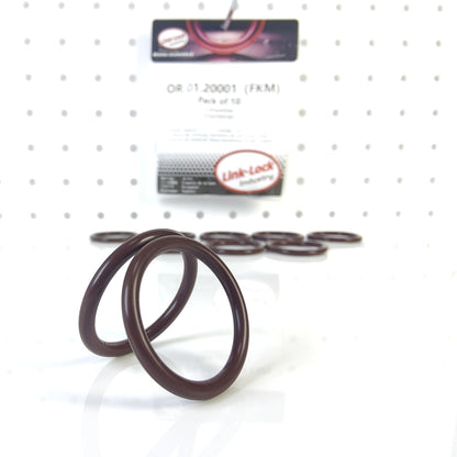 LINK-LOCK 10PCS FKM Viton OR.01.20001 Engine coolant pipe / Water hose O-Ring 11537600587 for BMW N13