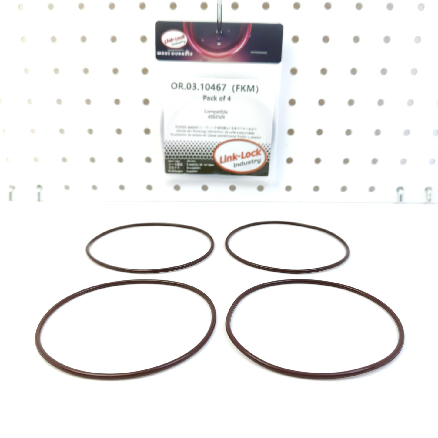 LINK-LOCK 4PCS OR.03.10467 FKMバイトン 80×2.5 シーリングユニバーサルOリングキット 4992509 CUMMINS用