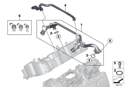 LINK-LOCK 8PCS FKMバイトン製Oリング.01.30008 エンジン吸気管用Oリング 11157847364 11532248435 11537785518 11532244653 13712243662 BMW N63 S63 M47 M57用