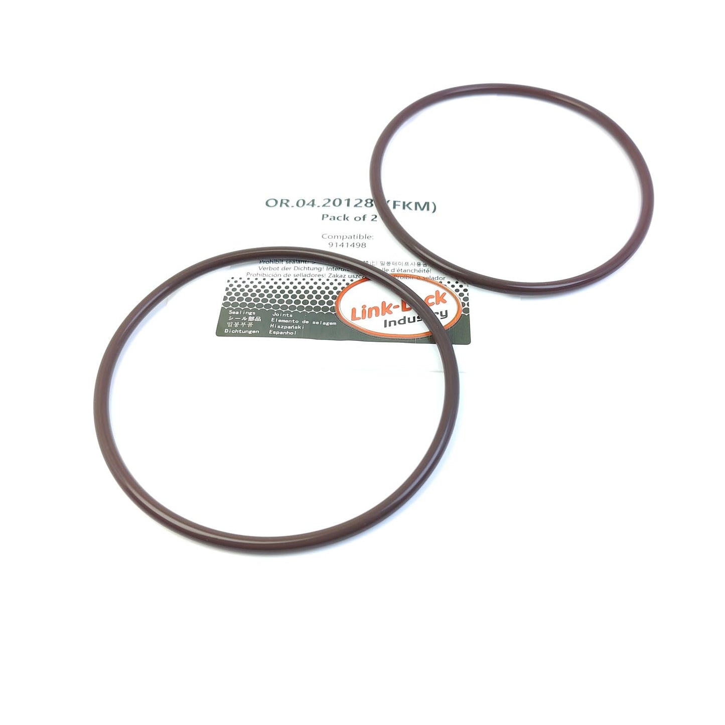 LINK-LOCK 2PCS OR.04.20128 FKM Viton Sealing O-Ring Kit of Fuel Pump to Fuel Tank 9141498 for VOLVO