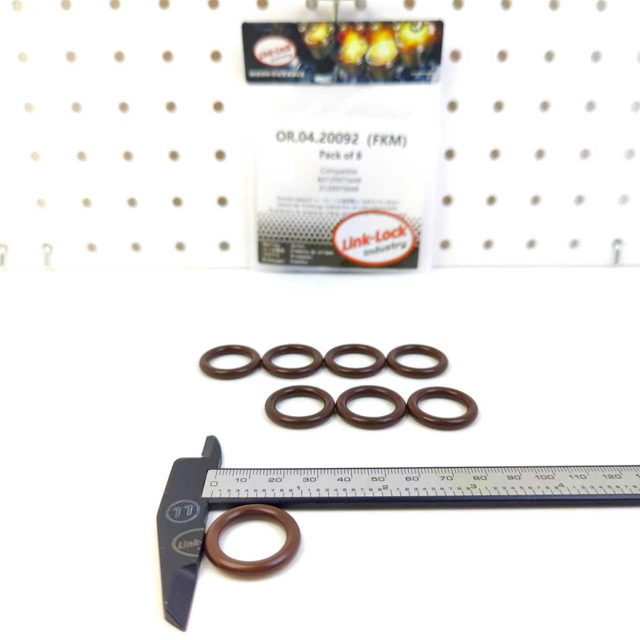 8PCS OR.04.20092 FKM Viton Sealing O-Ring Kit of Oil Cooler Line A0129975648 0129975648 for MERCEDES-BENZ