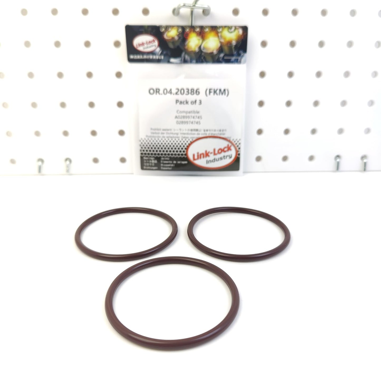 LINK-LOCK 3PCS OR.04.20386 FKM Viton Sealing O-Ring Kit of Oil Filter A0289974745 0289974745 for MERCEDES-BENZ
