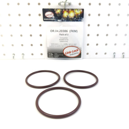 LINK-LOCK 3PCS OR.04.20386 FKM Viton Sealing O-Ring Kit of Oil Filter A0289974745 0289974745 for MERCEDES-BENZ