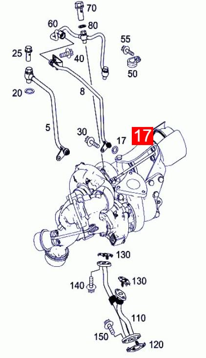 LINK-LOCK 20PCS OR.03.10560 FKM Viton ターボチャージャーオイルフィリングポート用Oリングキット 05080135AA A0239978548 15226-HG00C CHRYSLER JEEP NISSAN用