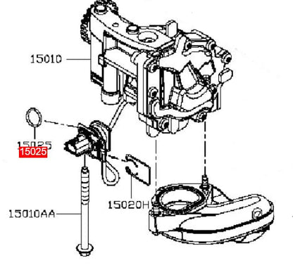 LINK-LOCK 10PCS OR.03.10559 FKM Viton Sealing O-Ring Kit of Oil pump 3046201 3348871 15025-00QAA For CUMMINS For NISSAN