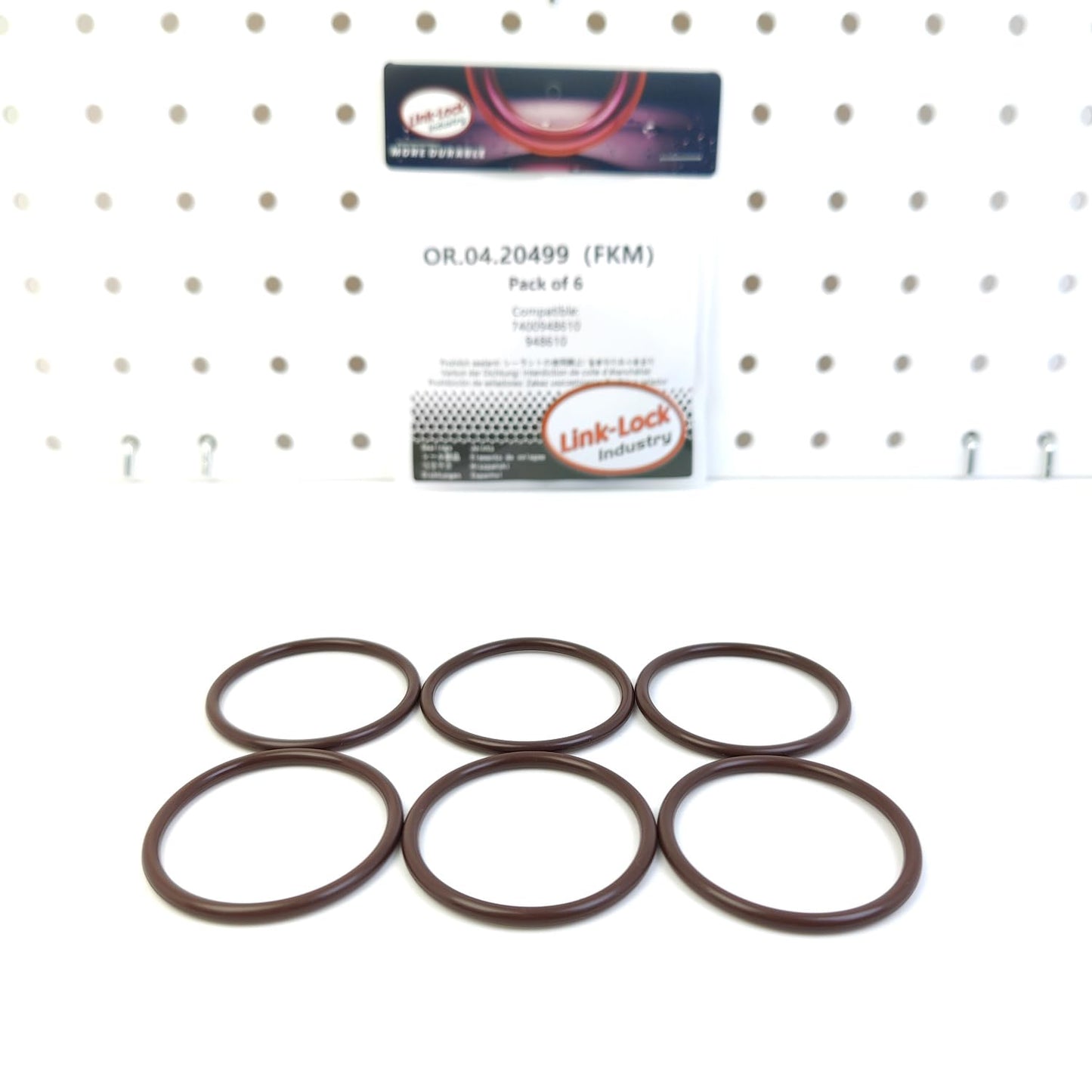 LINK-LOCK 6PCS OR.04.20499 FKM Viton Sealing O-Ring Kit of Air Filter Intake Hose 7400948610 948610 for VOLVO-S80