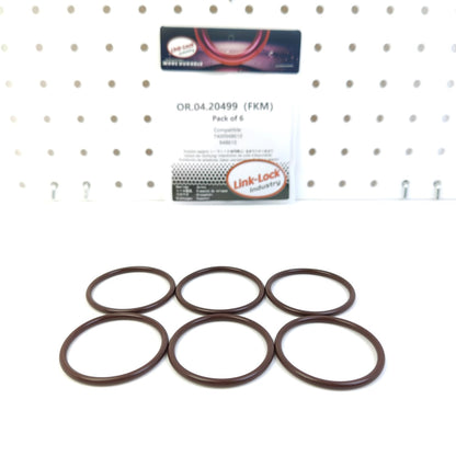 LINK-LOCK 6PCS OR.04.20499 FKM Viton Sealing O-Ring Kit of Air Filter Intake Hose 7400948610 948610 for VOLVO-S80