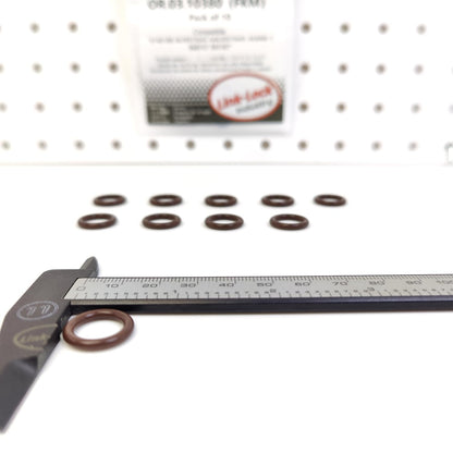 LINK-LOCK 10PCS OR.03.10380 FKM Viton Sealing O-Ring Kit of Turbocharger Oil Drain 0140188 4639970645 A4639970645 343090-7 968757 393187 For SCANIA-DC13 For MERCEDES-BENZ For VOLVO