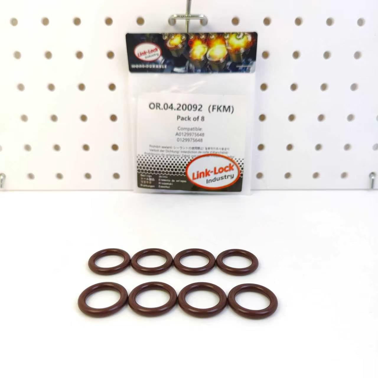 8PCS OR.04.20092 FKM Viton Sealing O-Ring Kit of Oil Cooler Line A0129975648 0129975648 for MERCEDES-BENZ