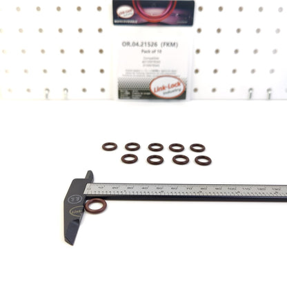 LINK-LOCK 10PCS OR.04.21526 FKM Viton Sealing O-Ring Kit of Turbocharger oil intake pipe A0159978345 0159978345 for MERCEDES-BENZ-M177 M178 M133