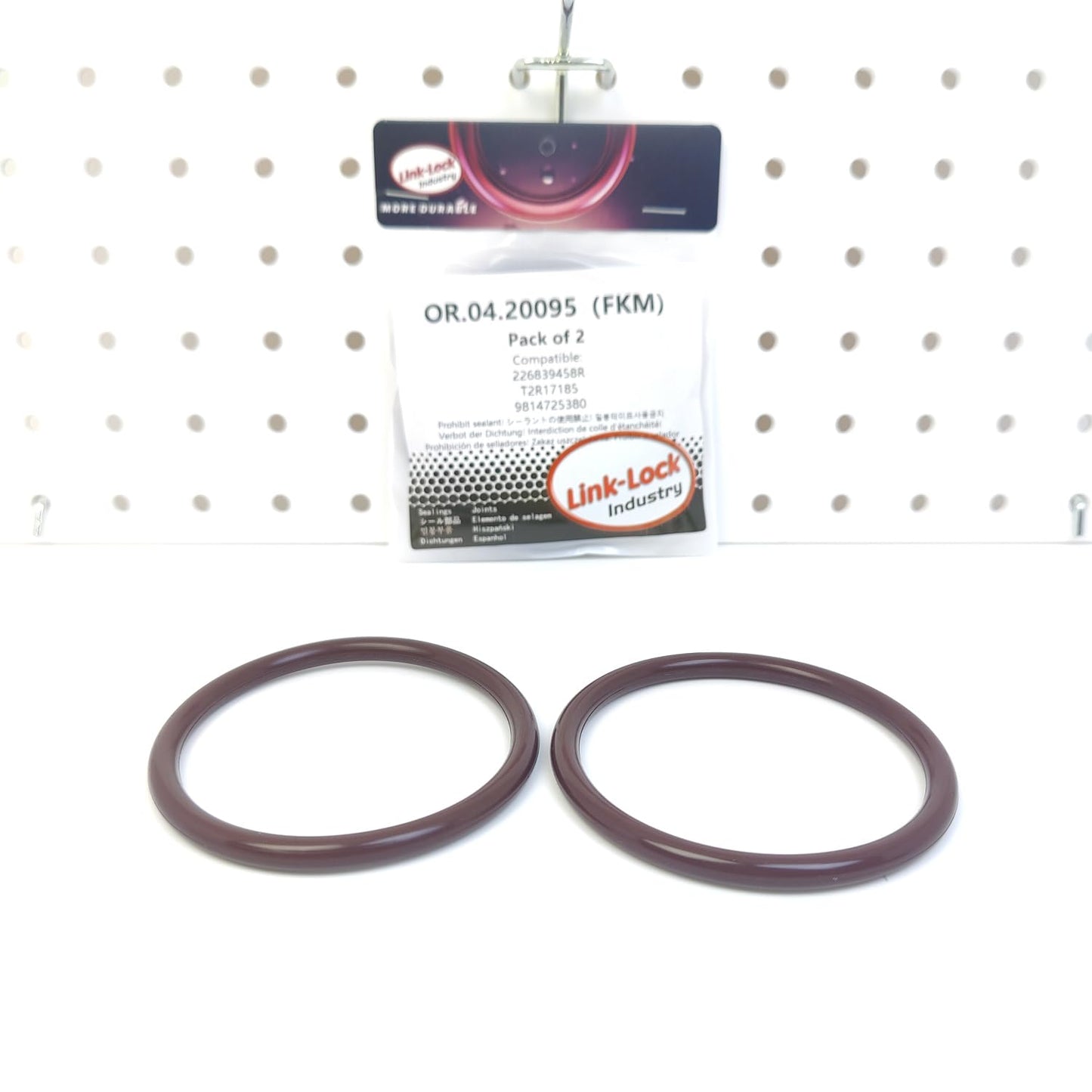 LINK-LOCK 2PCS OR.04.20095 FKM Viton Sealing O-Ring Kit of Air Metering device 226839458R T2R17185 9814725380 30551913 for DACIA for JAGUAR for PEUGEOT